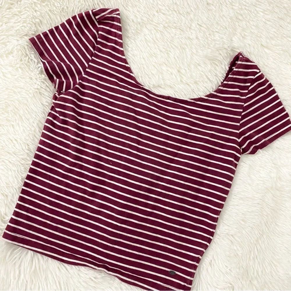 American Eagle Outfitters Striped Baby Tee